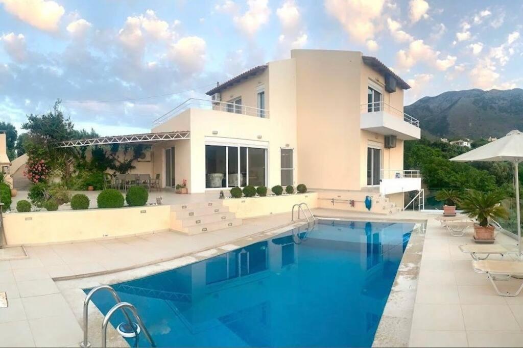 Villa Vuna - Private Pool -Sea View Chania  Exterior foto