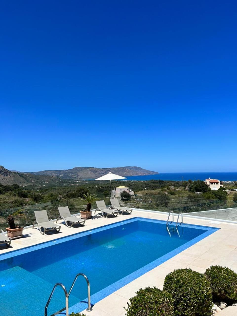 Villa Vuna - Private Pool -Sea View Chania  Exterior foto