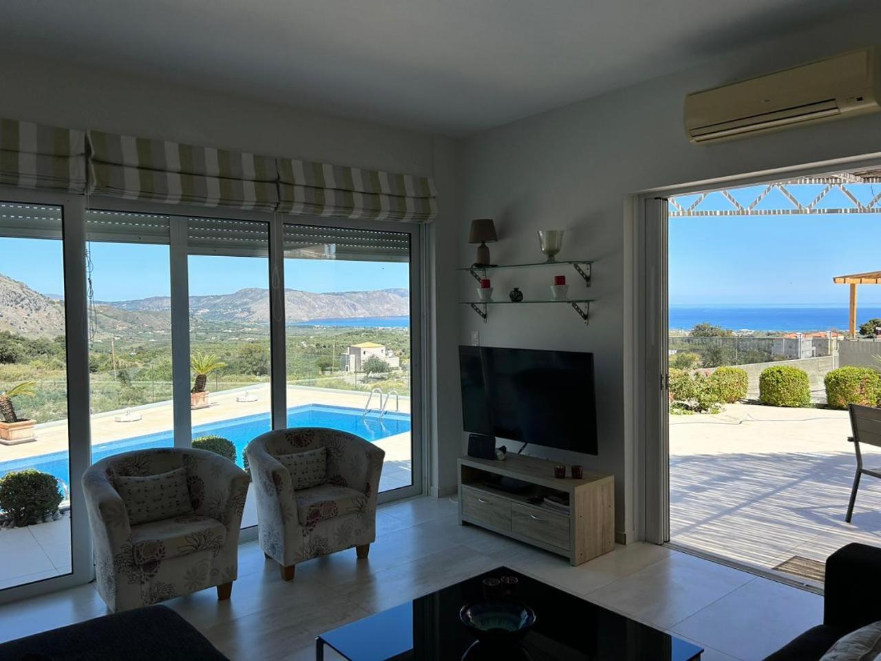 Villa Vuna - Private Pool -Sea View Chania  Exterior foto